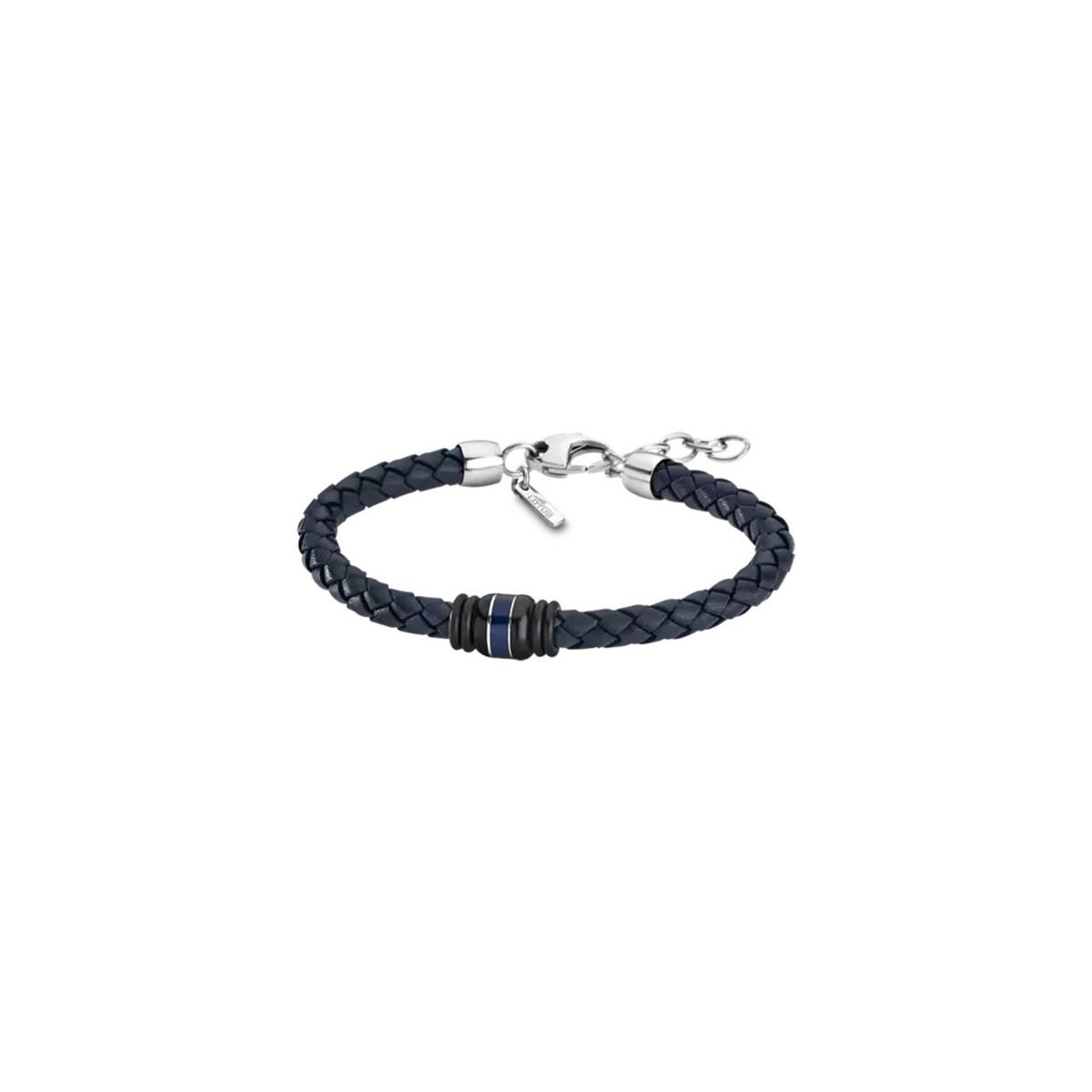 PULSERA LOTUS STYLE MEN IN BLACK ACERO