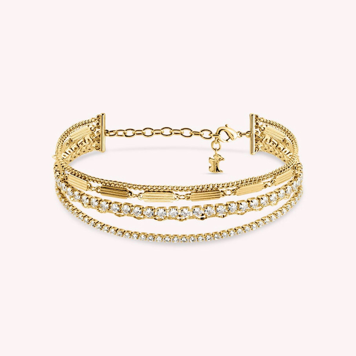 ISIS CRYSTAL / GOLD CHAIN BRACELET