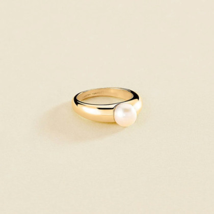 ANILLO FINO RIN1 MARGAUX -PERLA/ORO