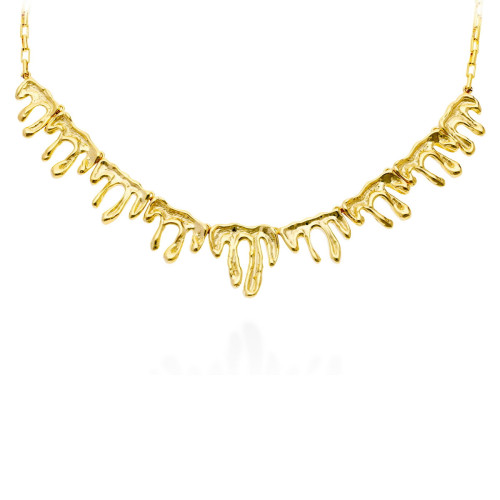 GOLD-PLATED SILVER VERNISSAGE NECKLACE