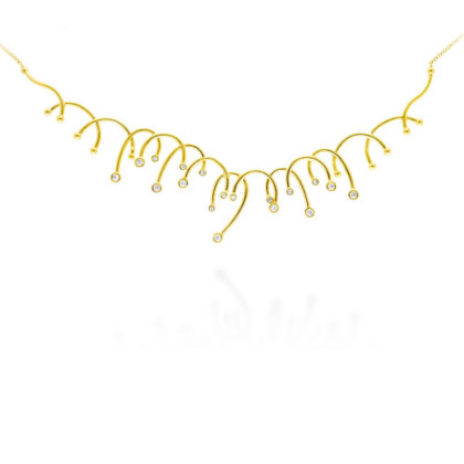 GOLD-PLATED SILVER MISTRAL CHOKER