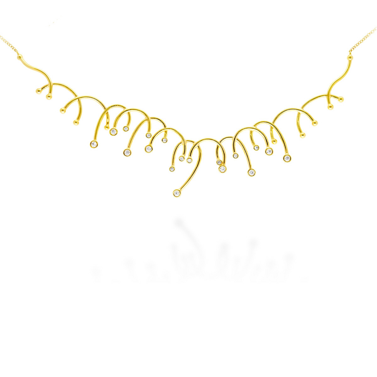 GOLD-PLATED SILVER MISTRAL CHOKER