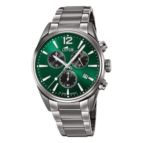 RELOJ DE HOMBRE LOTUS CHRONO CON ESFERA VERDE