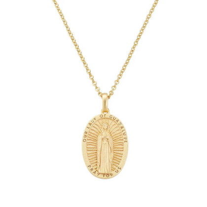 COLLAR CON MEDALLA DE VIRGE DE GUADALUPE