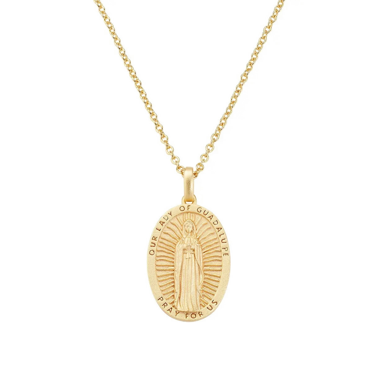 NECKLACE WITH VIRGIN OF GUADALUPE MEDAL