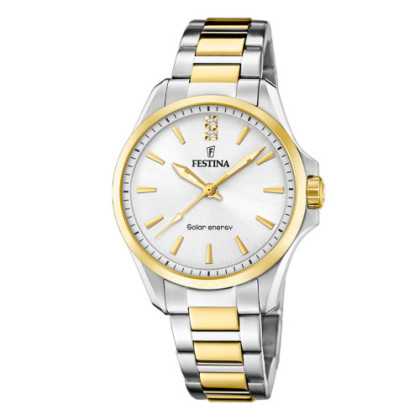 FESTINA SOLAR ENERGY BLANCO ACERO INOXIDABLE 316L, MUJER