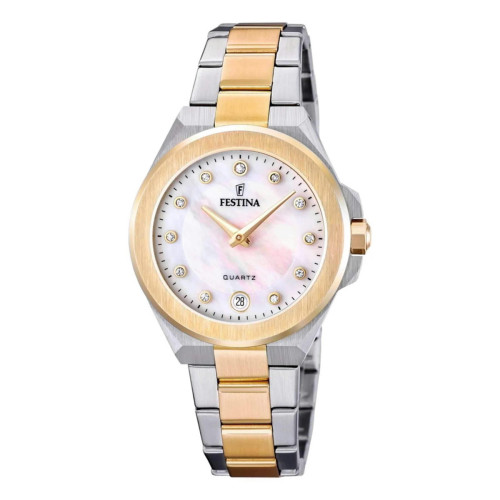 RELOJ FESTINA MADEMOISELLE BEIGE CORREA DE ACERO INOXIDABLE 316L, MUJER